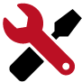 repair Spanner and screwdriver